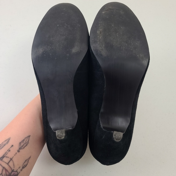 Steve Madden Women's Black Preti Suede Heels Size 11 - Picture 6 of 8